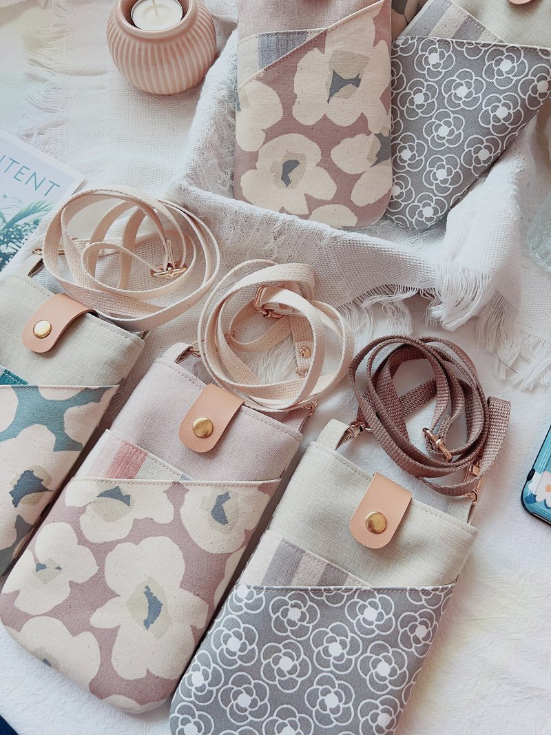 日系春款三拼接手机随身包/手机套 - 其他 - 棉．麻 多色