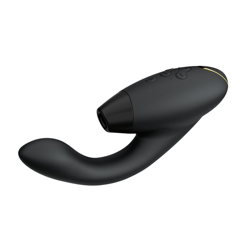 德国 Womanizer Duo2 震动吸吮愉悦器 | 黑 - 情趣用品 - 硅胶 