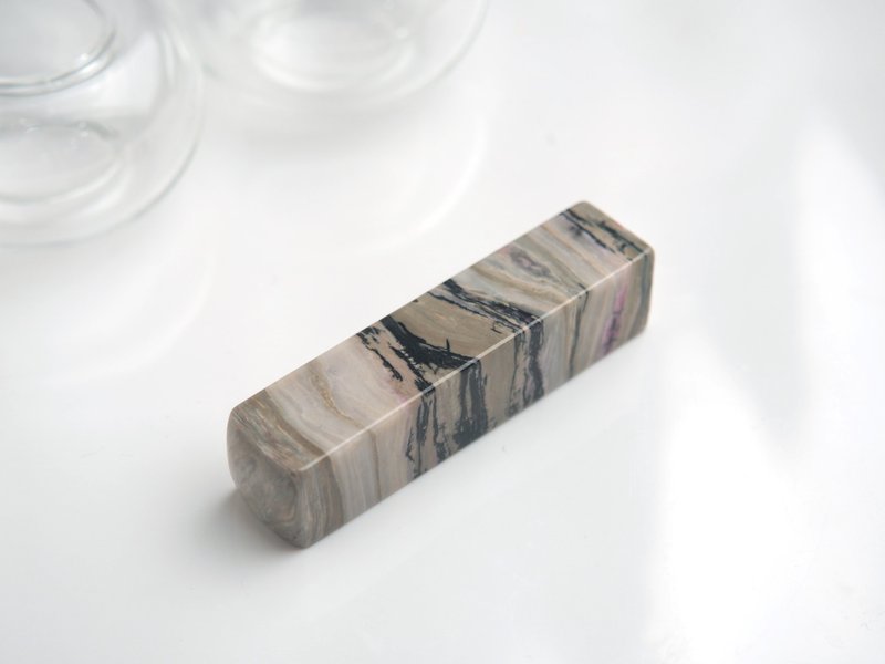 【现货订制】玫瑰石印章 | 开运印章 | 个人印鉴章 - 印章/印台 - 玉石 卡其色