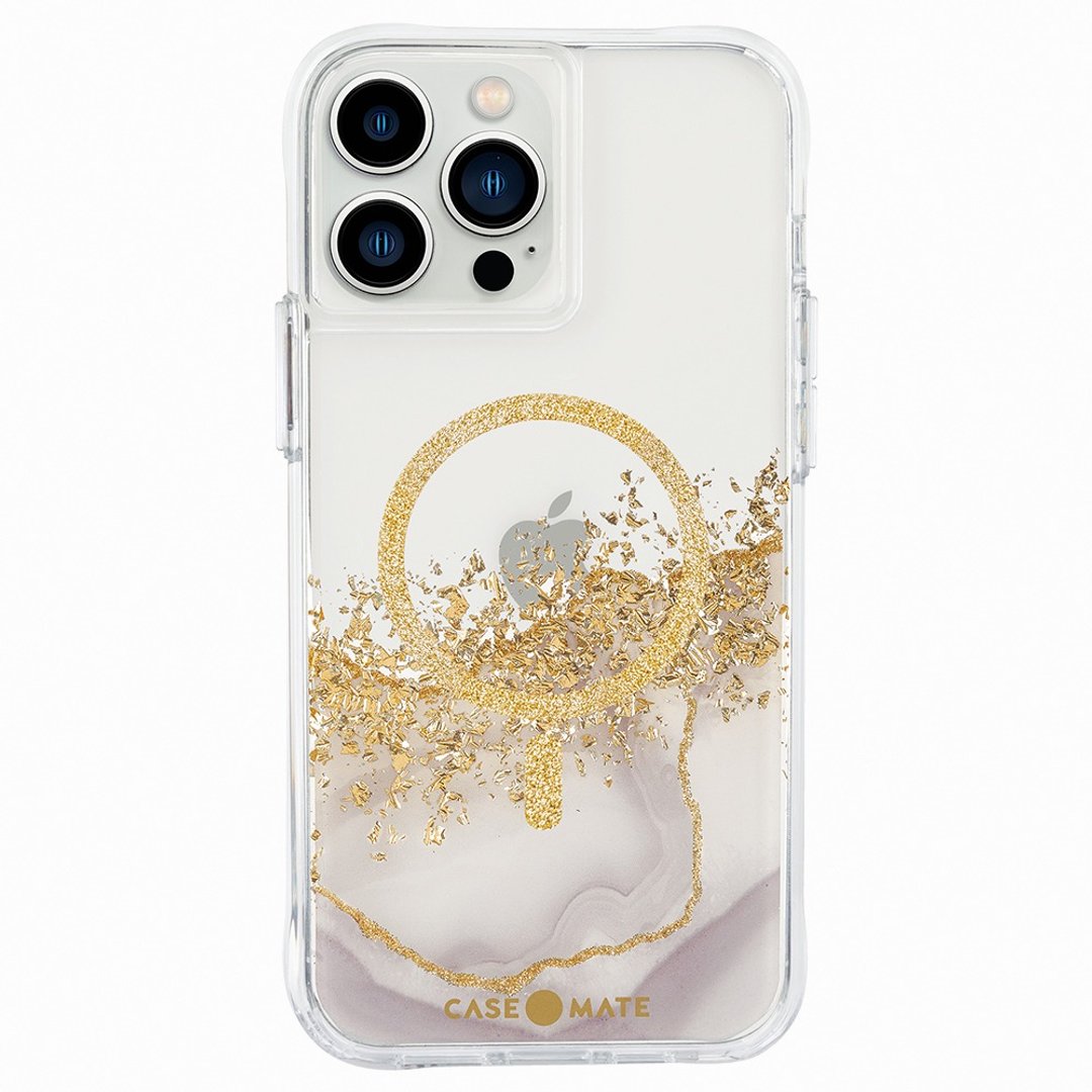 iPhone 14系列 Karat Marble 鎏金石纹抗菌防摔保护壳MagSafe版 - 数码小物 - 其他材质 