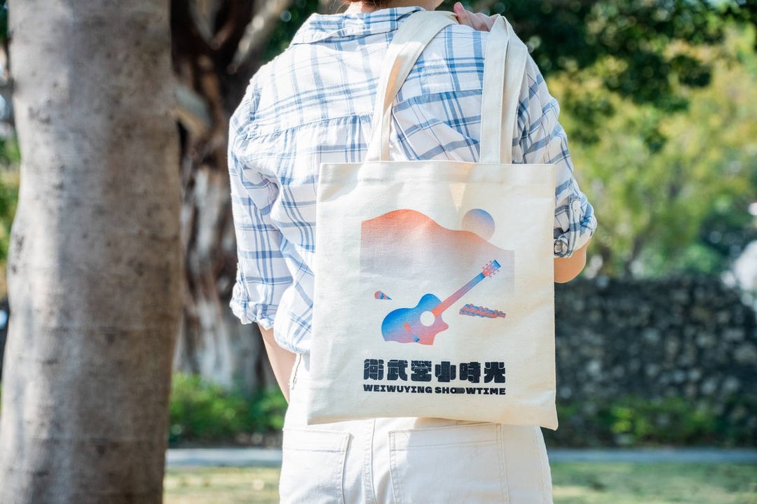 小时光帆布提袋 - 侧背包/斜挎包 - 棉 卡其色