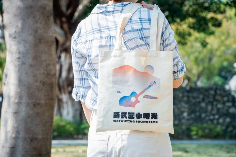 小时光帆布提袋 - 侧背包/斜挎包 - 棉 卡其色