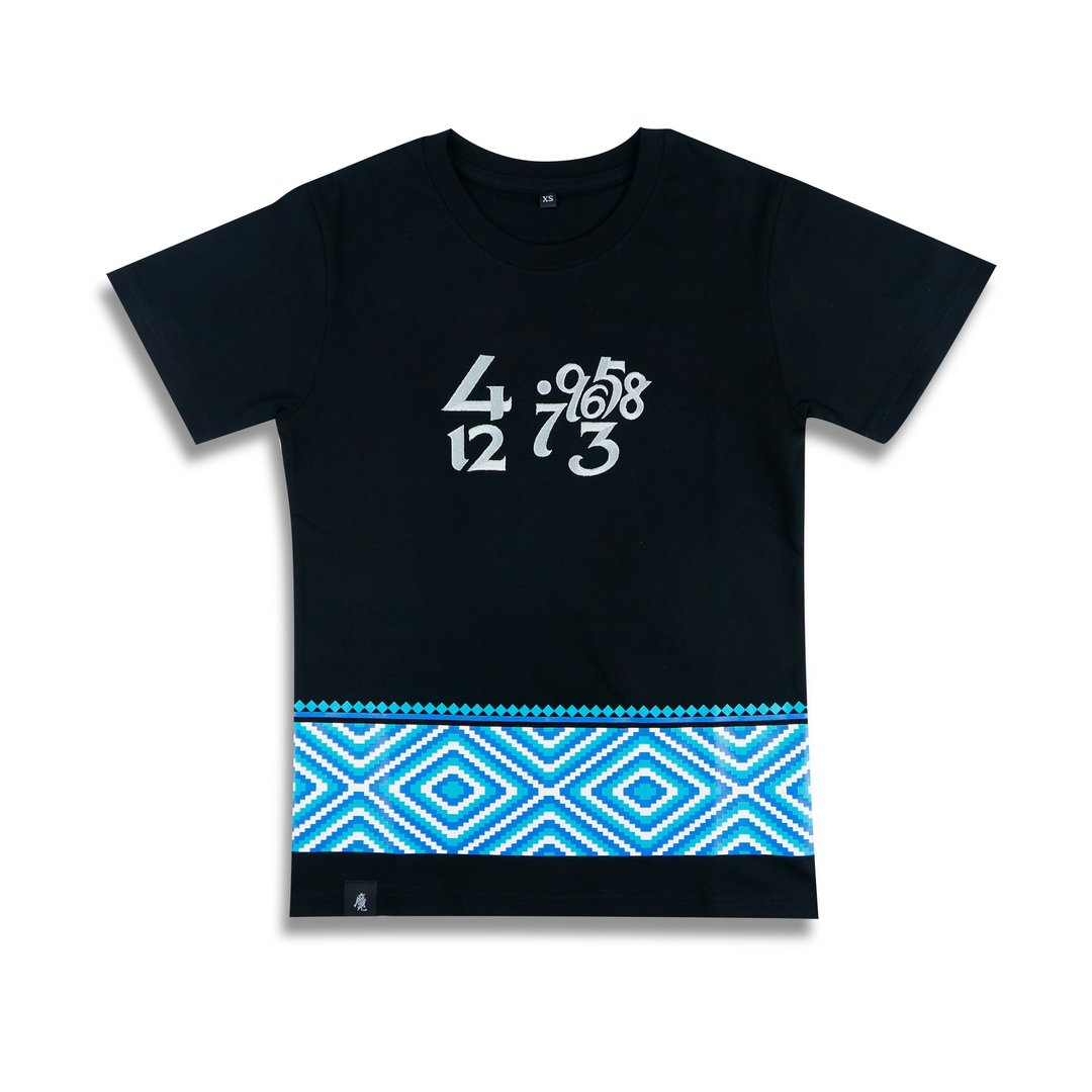台湾T-shirt│数字台湾经典T-黑 - 中性连帽卫衣/T 恤 - 棉 黑色
