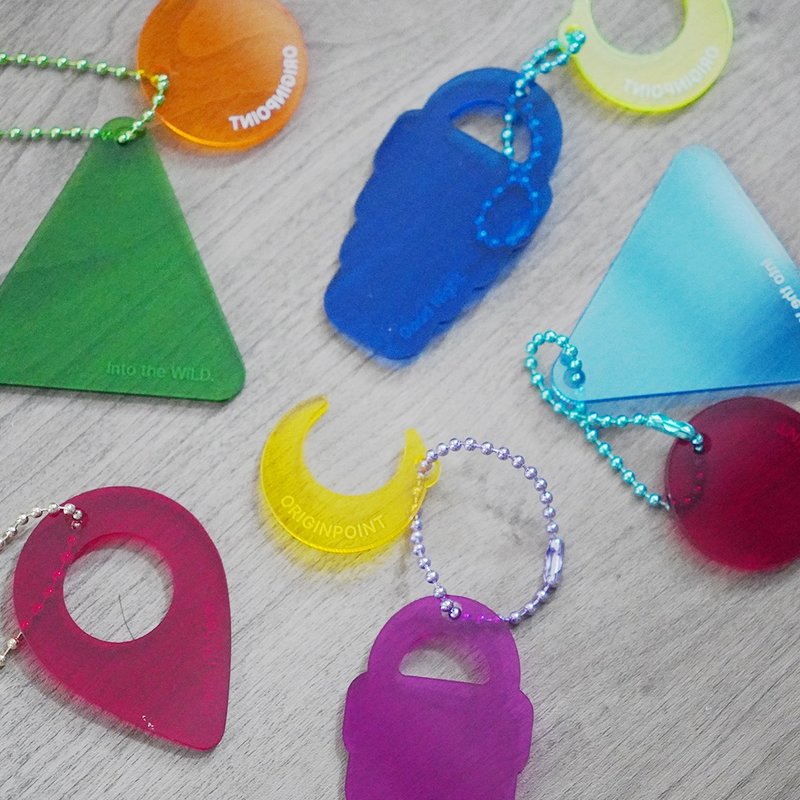 YAMA Acrylic Pendant 山系亚克力挂饰匙扣 - 钥匙链/钥匙包 - 塑料 