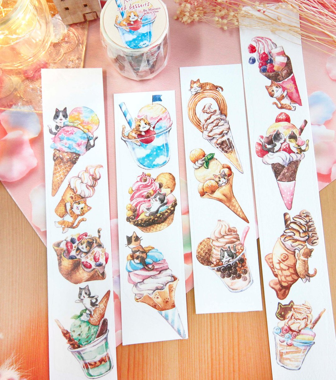 小猫冰品-4cm纸胶带 - 纸胶带 - 纸 多色