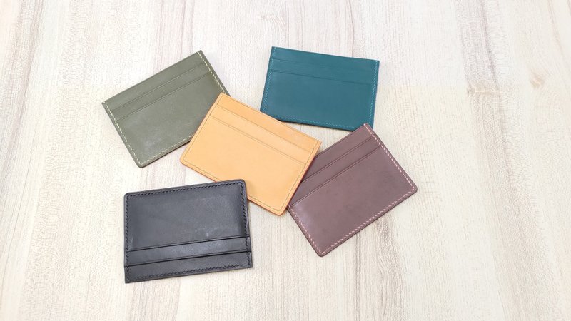 信用卡套 信用卡夹 卡片套夹 真皮全手缝 - 名片夹/名片盒 - 真皮 