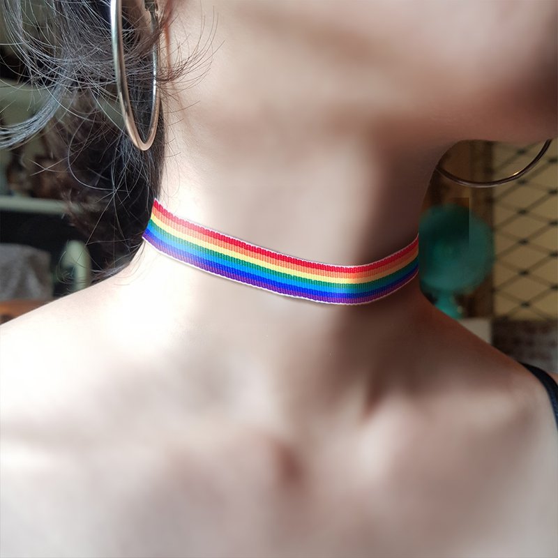 【彩虹】 Love Beyond Yesterday  颈链 项 - 颈链 - 其他人造纤维 多色