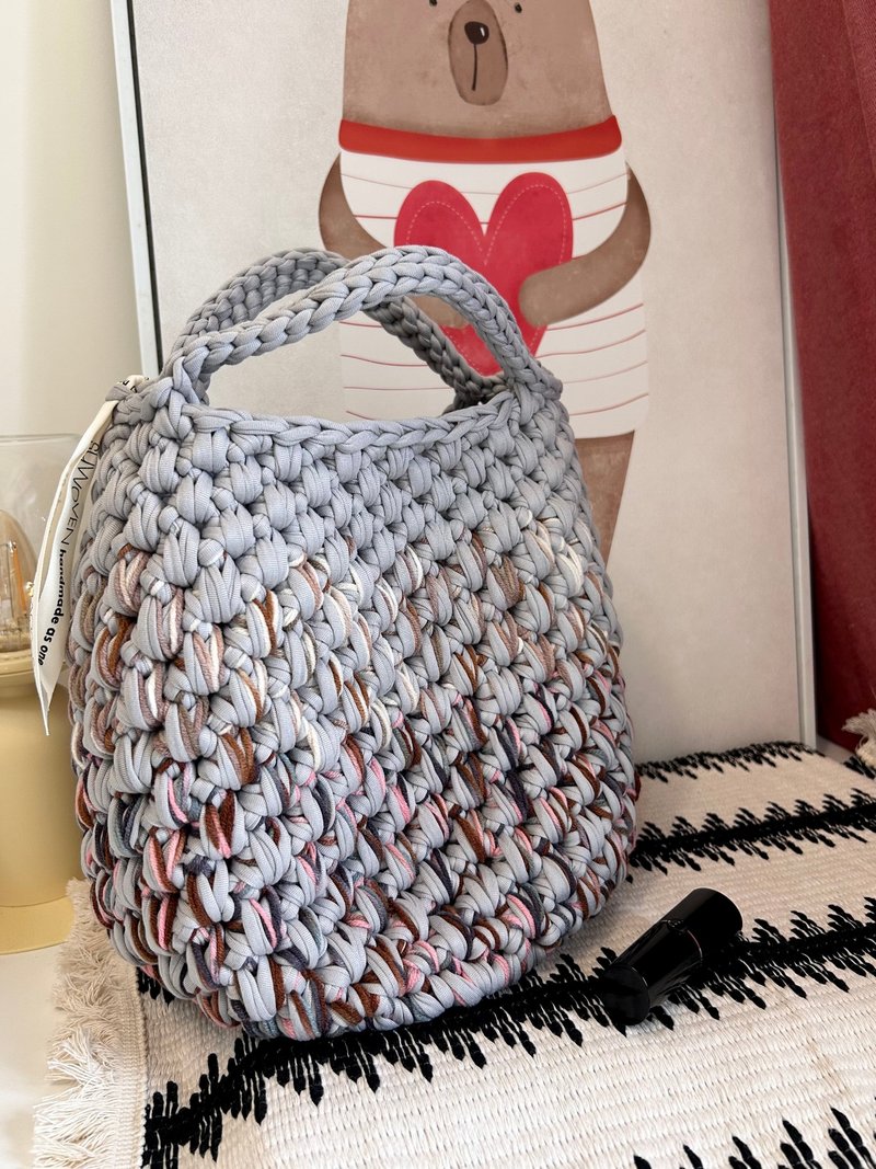 手编设计 I 随身日常手提/手腕包/菜篮包 - 手提包/手提袋 - 棉．麻 