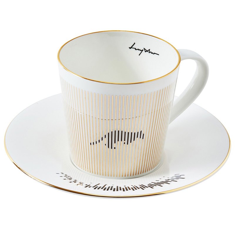 LUYCHO Locomotion系列 镜面倒影杯组_跳跃的猫咪 (330ml) - 其他杯子 - 陶 