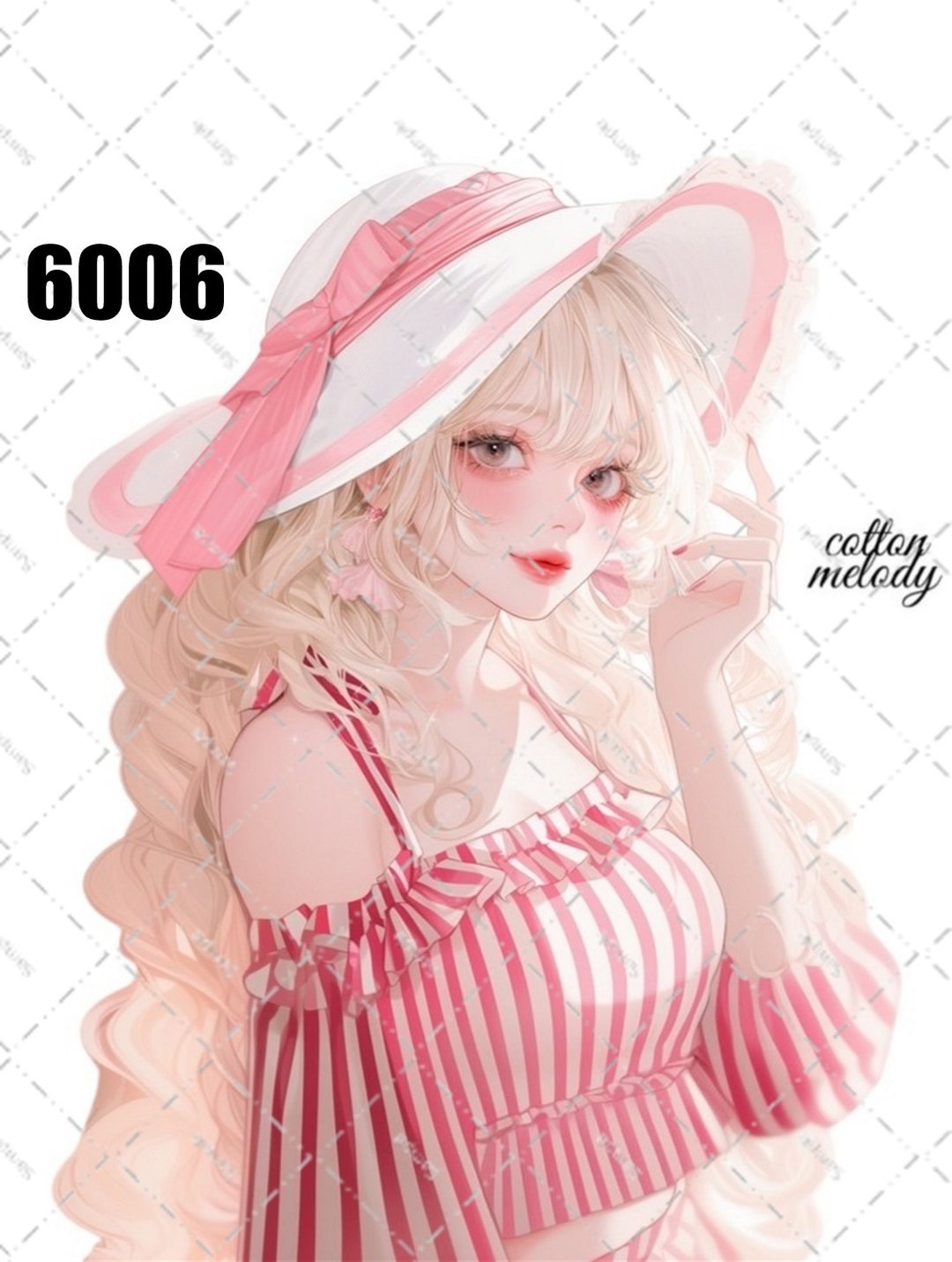 原创贴纸 no.6006 人物贴纸 原创贴纸 人物贴纸 女孩贴纸 原创人物贴纸 - 贴纸 - 纸 