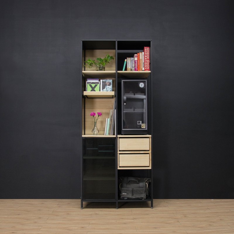 Creesor - Shido 40 工业风组合柜 书柜 展示柜 收纳柜 - 书架/书挡 - 其他金属 黑色