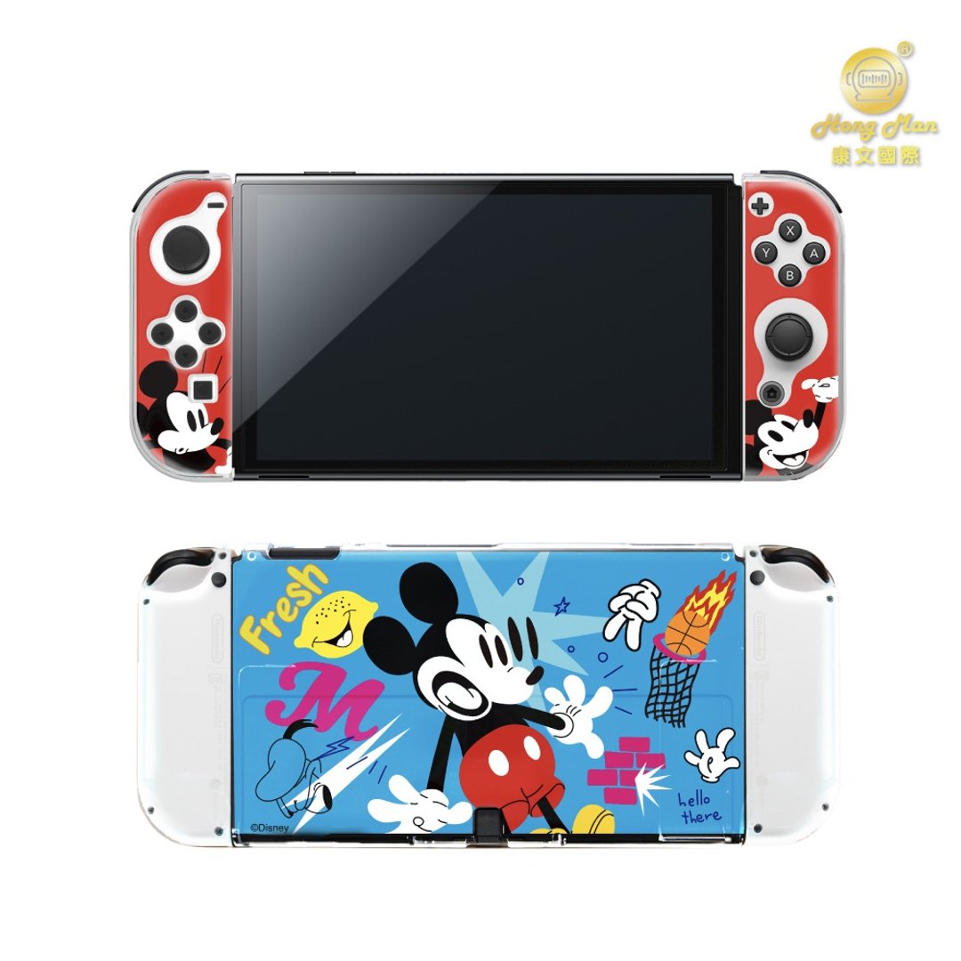 迪士尼系列 任天堂Switch OLED 保护壳 惊吓米奇 Hong Man - 手机壳/手机套 - 塑料 透明