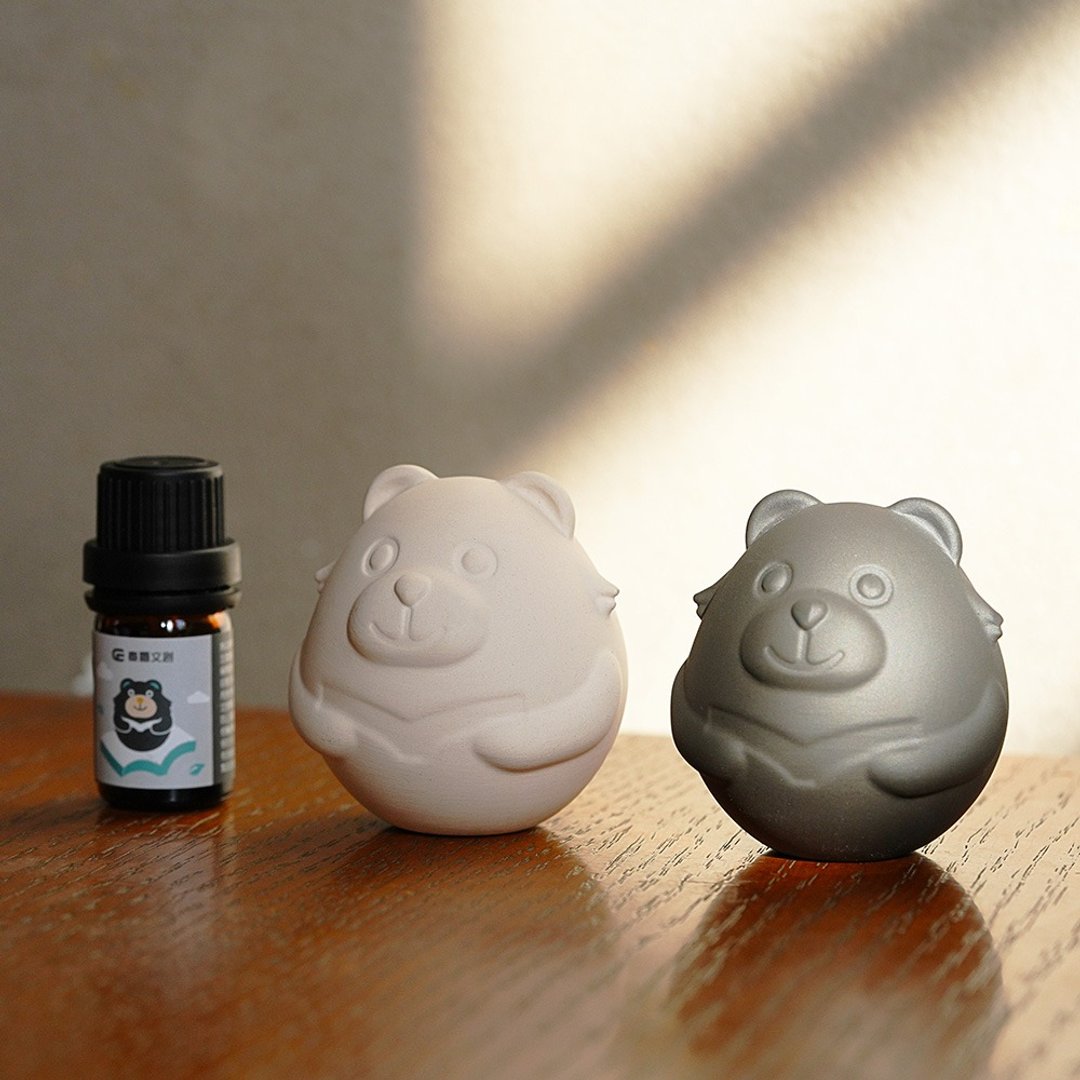 熊霸扩香石 +书香气息天然复方精油(5ml) - 香薰/精油/线香 - 陶 