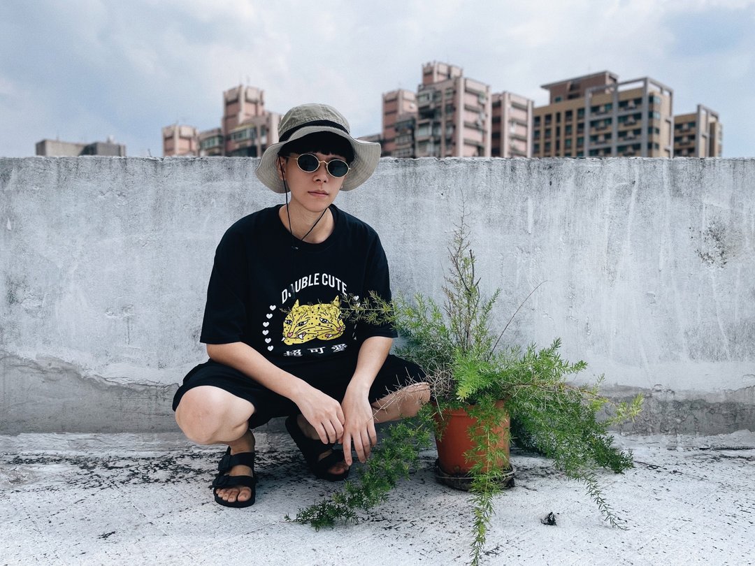 超可爱双头花豹衣服 - 中性连帽卫衣/T 恤 - 棉 黑色