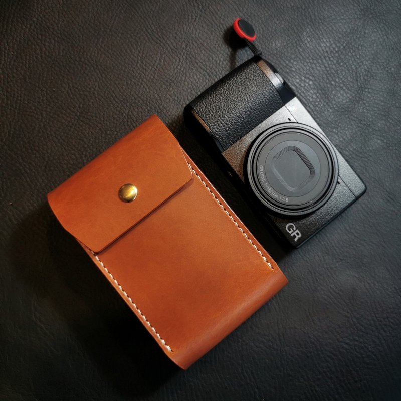 Buttero 意大利植物鞣革相机套，适用于 Ricoh GR3 / GR3x / GR3HDF / GR3xHDF - 相机 - 真皮 咖啡色