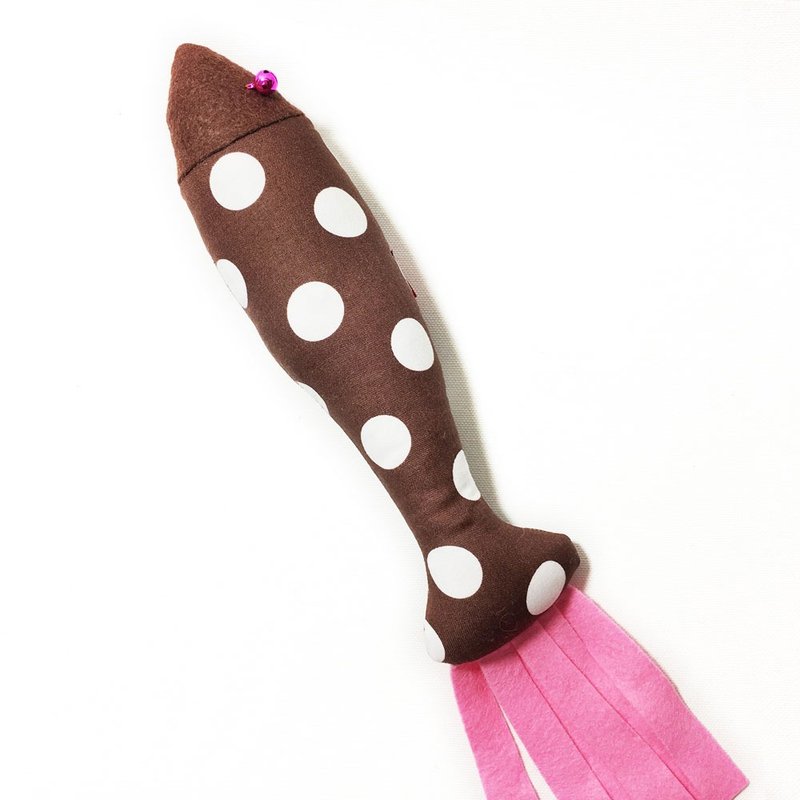 猫玩具－巧克力 - 玩具 - 棉．麻 咖啡色