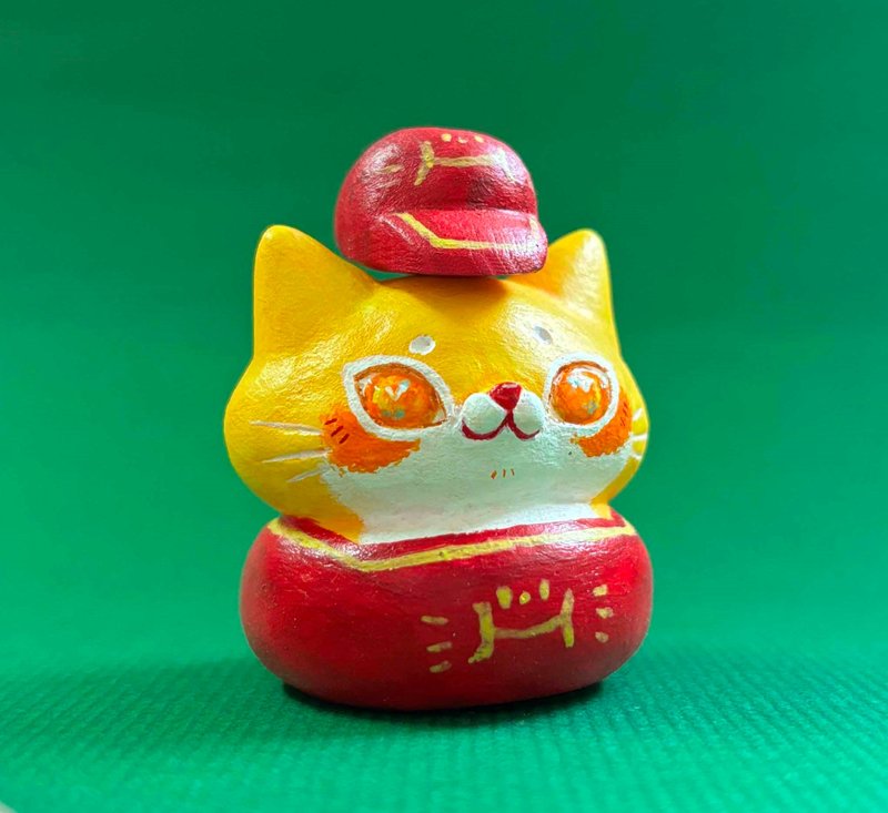 Hellog!小雀班-米米麦当当之猫仔店员 - 玩偶/公仔 - 其他材质 橘色
