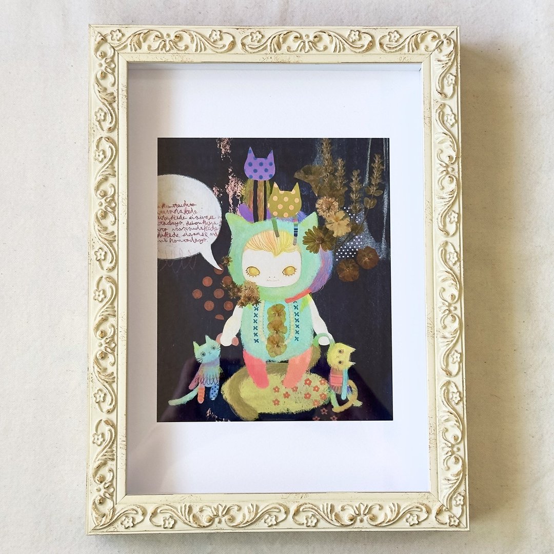 艺术版画 押花拼贴 水彩画 A4 数位版画 居家装饰 / 你心中的最爱们 - 海报/装饰画/版画 - 纸 多色