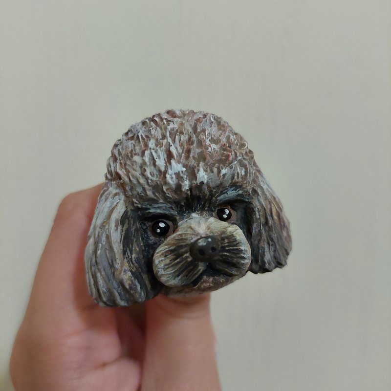 贵宾扩香石•出风口夹•车用香氛•付香氛精油 - 订制抱枕/饰品 - 石头 咖啡色