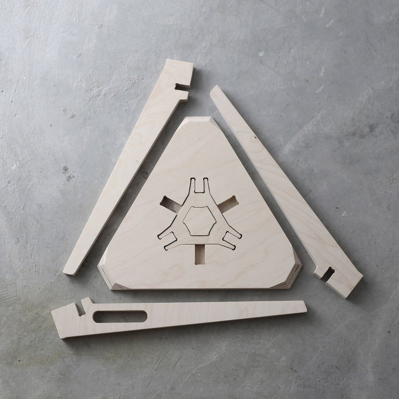 T TABLE T咖啡桌 - 摆饰 - 木头 卡其色