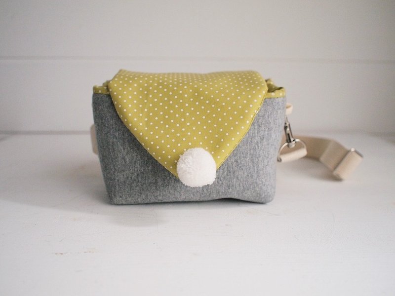 hairmo三角信封简约侧背拉链相机包-深灰(单眼/类单眼/拍立得) - 相机包/相机袋 - 棉．麻 绿色