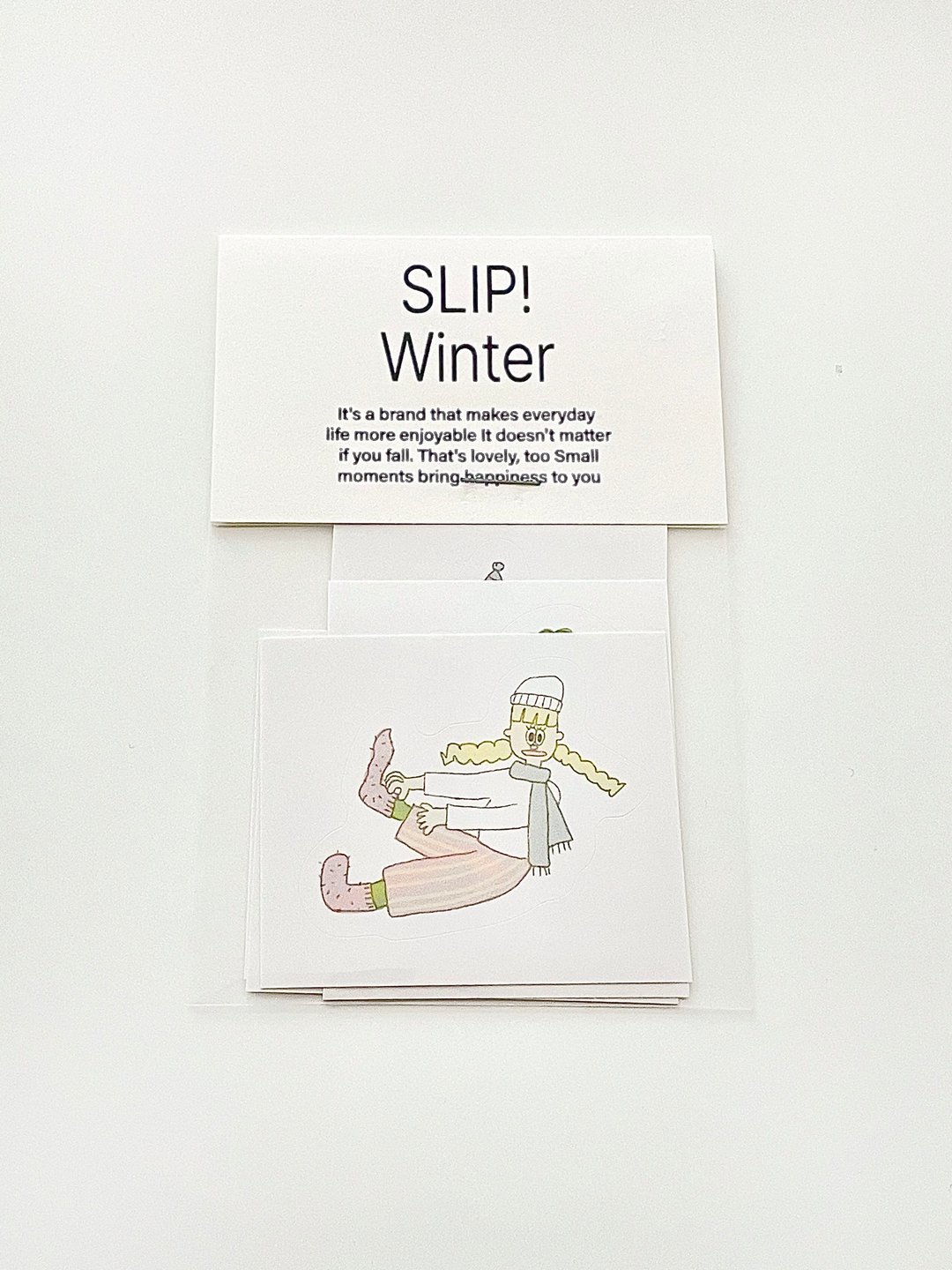 SLIP 冬日贴纸包 - 贴纸 - 纸 白色