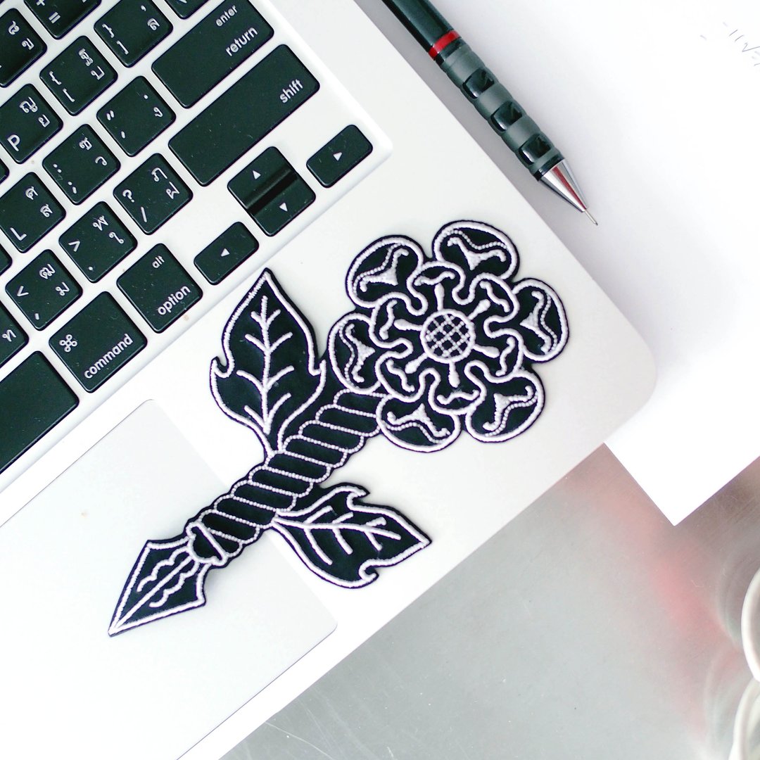 SPEAR Tattoo 刺绣贴章设计 - 纹身贴 - 绣线 白色