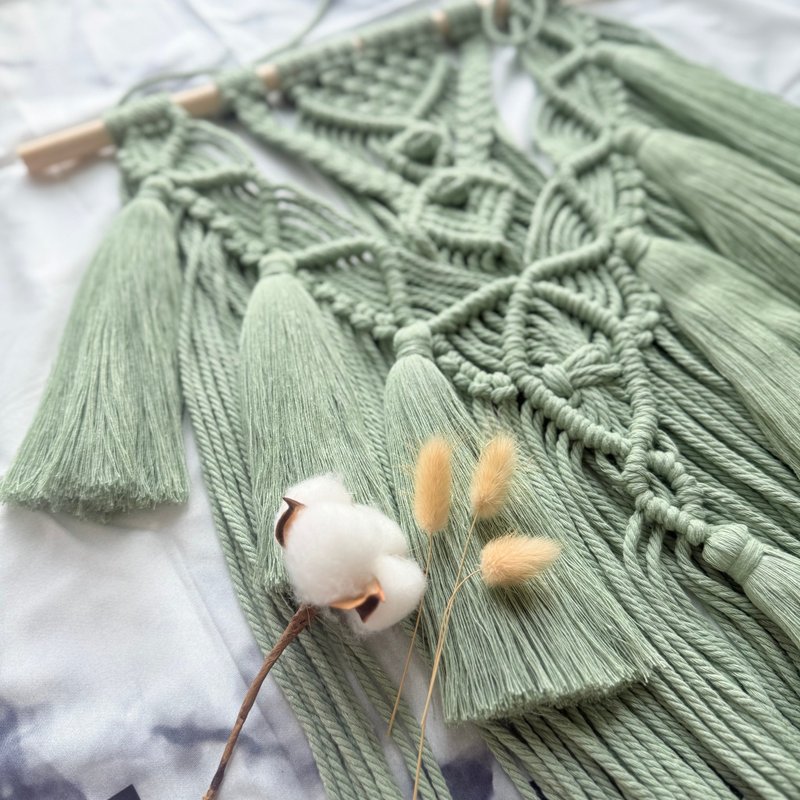 【福袋】Macrame Wall Hanging 青风 手工编织挂饰 挂墙装饰 家居 - 墙贴/壁贴 - 棉．麻 