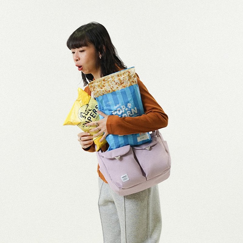 Classic系列新品 | KAY 日常斜背包 单肩包 (肥皂紫) - 侧背包/斜挎包 - 聚酯纤维 紫色