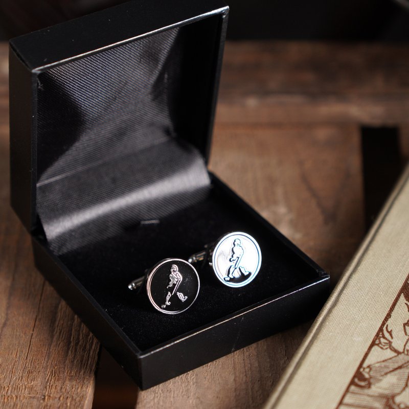 英国Johnny Walker原装袖扣套组 - 袖扣 - 其他金属 黑色