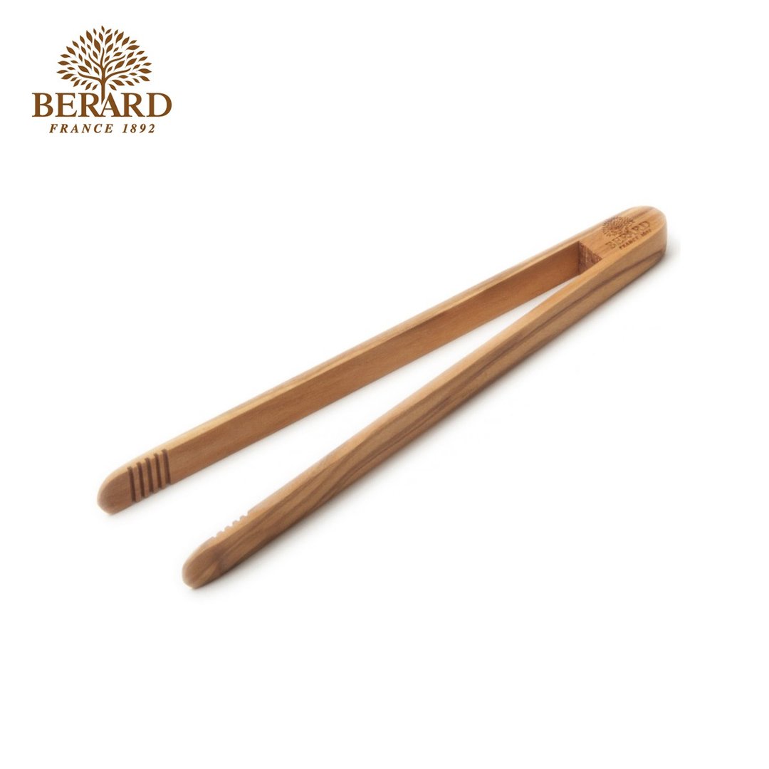 法国 Berard 毕昂原木食具 手工橄榄木食物夹 6.5寸 - 厨房用具 - 木头 咖啡色