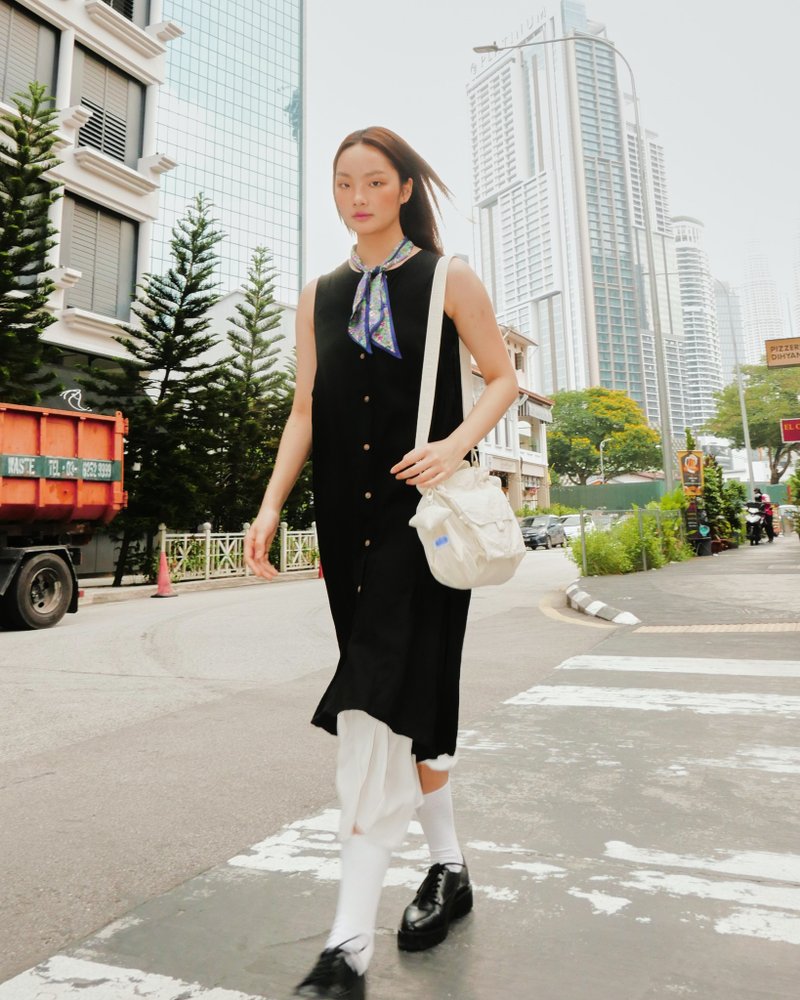 【礼物】No.8 City Bag—Ivory 乳白  (Edition 1.5) - 侧背包/斜挎包 - 尼龙 
