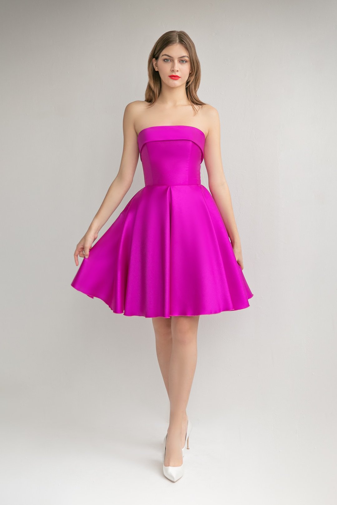 SOPHIE purple dress cocktail dress prom dress - 晚装/礼服 - 聚酯纤维 紫色