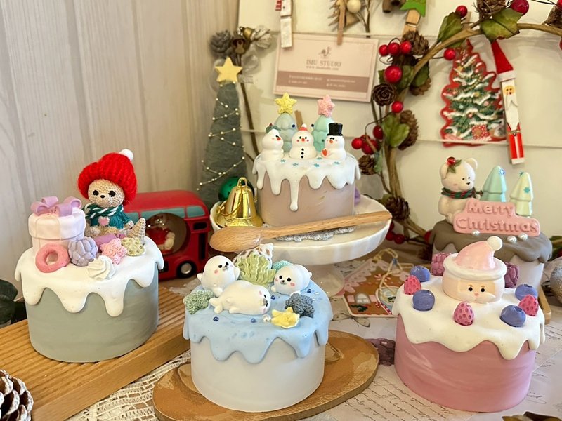 圣诞交换礼物-圣诞扩香石 可以刻印名字喔 香氛 台北手作课程 - 香薰/精油/线香 - 其他材质 多色