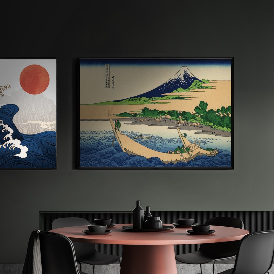 东海道江尻田子浦略图 - 日本文化挂画/居酒屋装饰/浮世绘画作 - 海报/装饰画/版画 - 其他材质 多色