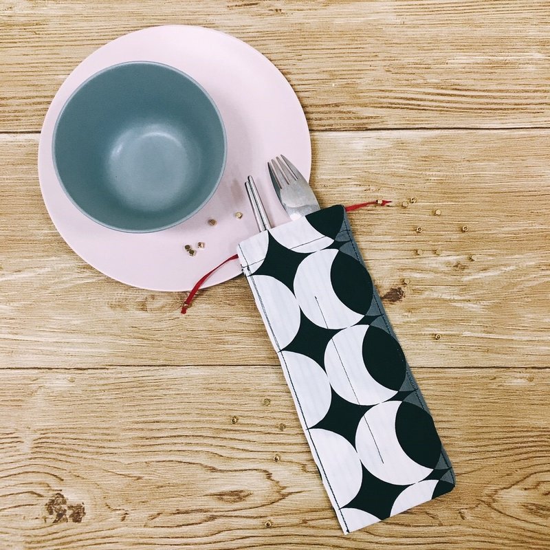 餐具袋 / 一起吃饭吧 - 其他 - 棉．麻 白色