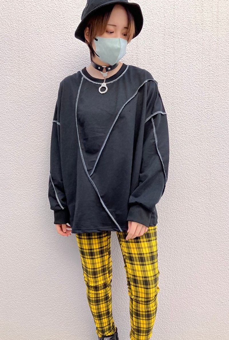 摇滚罗恩 T/黑/F 尺寸/hellcatpunks/hcp-t-0191 - 女装 T 恤 - 聚酯纤维 黑色