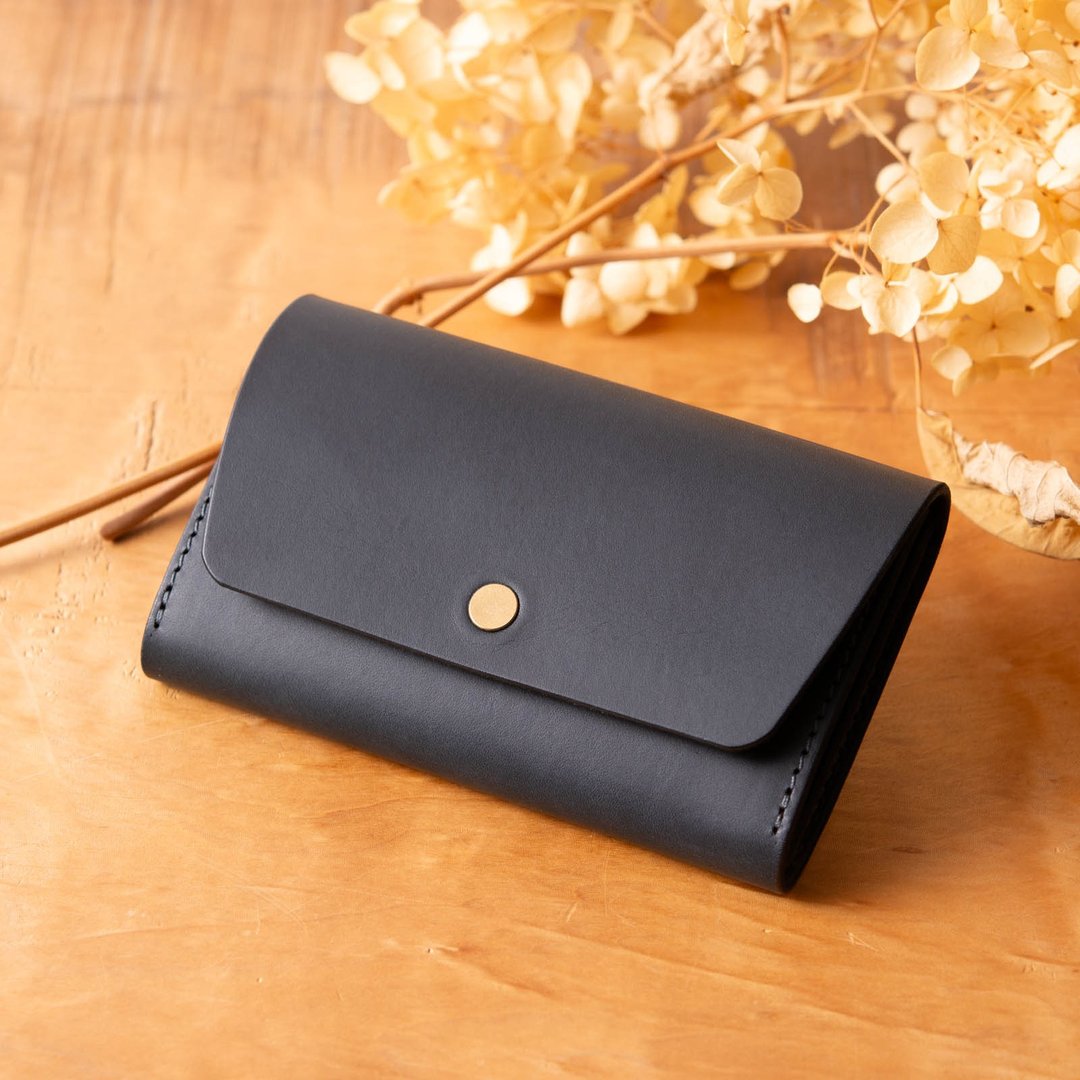 简约隔层卡片夹 名片夹 Patan-card 附隔层 #Navy【入学礼】【就职礼】【定制化礼品】 - 其他 - 真皮 蓝色