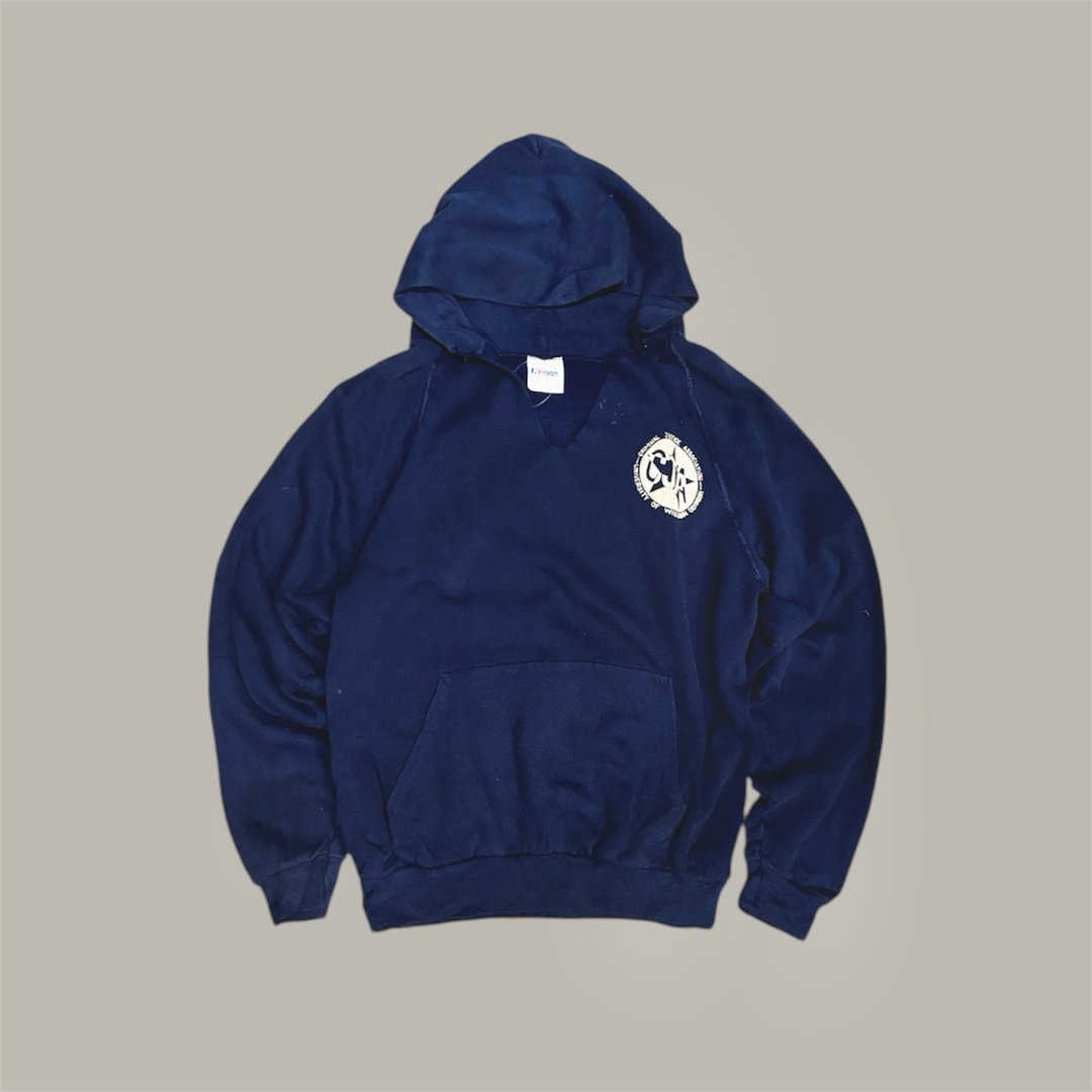 Vintage 美国古着 CJA 连帽上衣 Sweatshirt - 中性连帽卫衣/T 恤 - 丝．绢 蓝色
