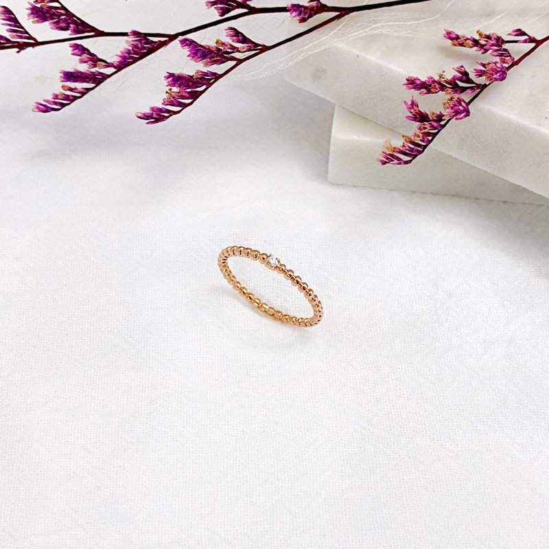 14K | 粉红气泡酒_戒指 - 戒指 - 贵金属 