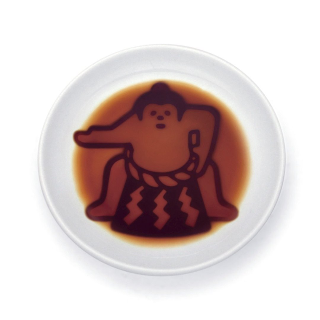 层次酱料碟-相扑选手正蹲 - 浅碟/小碟子 - 陶 