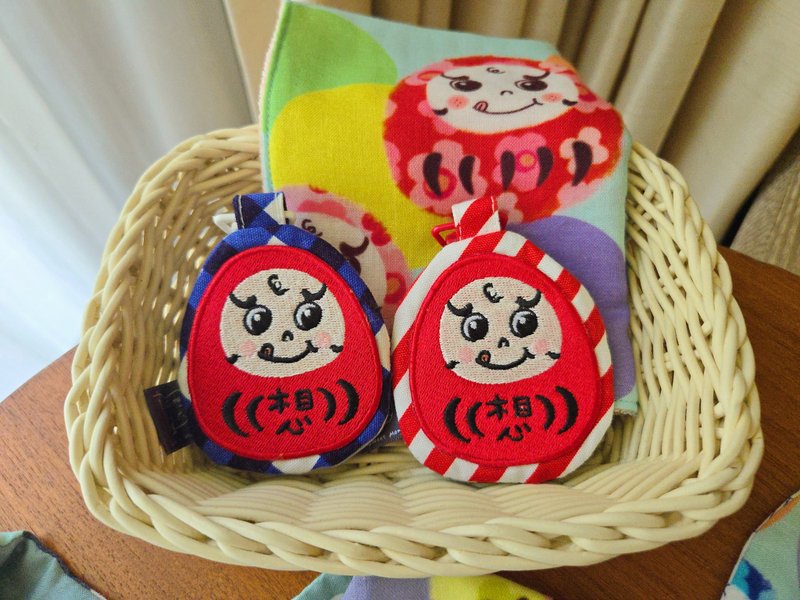 刺绣福神平安袋 - 平安符/符袋 - 棉．麻 