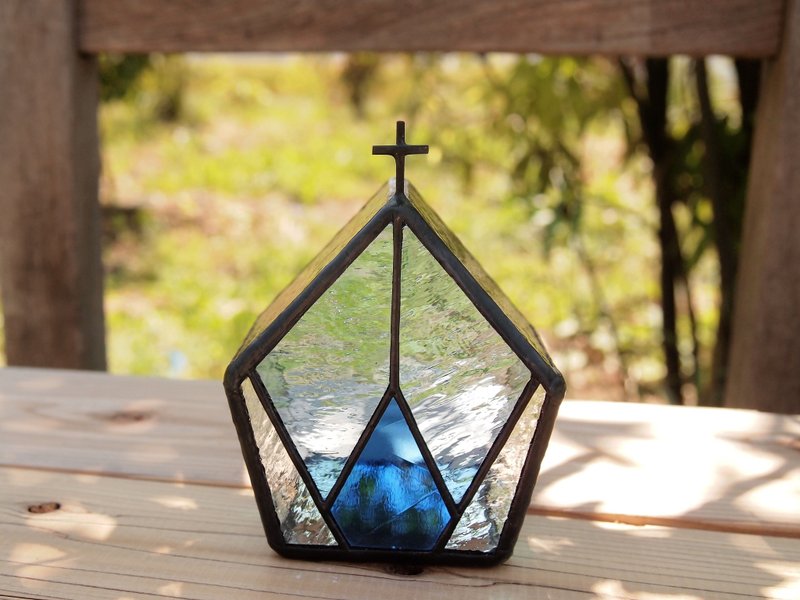 Templum: Ice Led dedicated candle holder - 灯具/灯饰 - 玻璃 蓝色