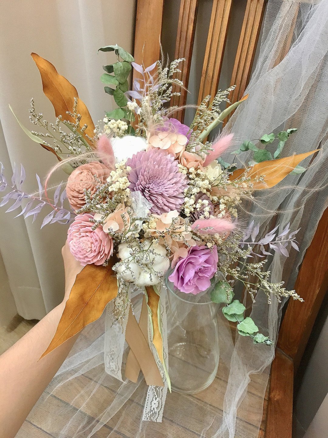 捧花【100次的浪漫】结婚捧花 干燥花束 花束 求婚捧花 新娘捧花 - 干燥花/捧花 - 植物．花 
