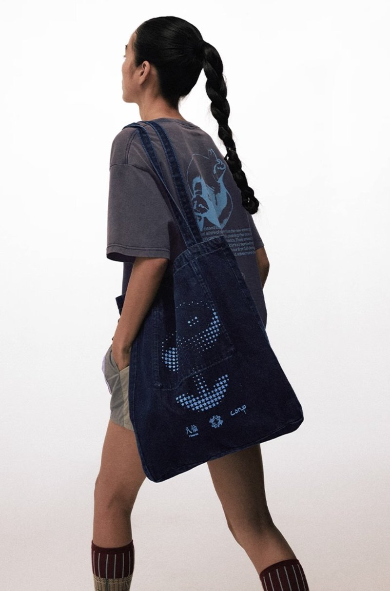 八仙饭店合作款 牛仔手提袋 - 手提包/手提袋 - 其他材质 蓝色