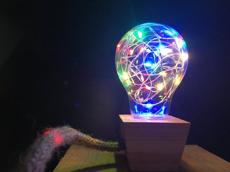 礼物热气球灯 手工木盒精装 小夜灯 毕业礼物 - 灯具/灯饰 - 木头 