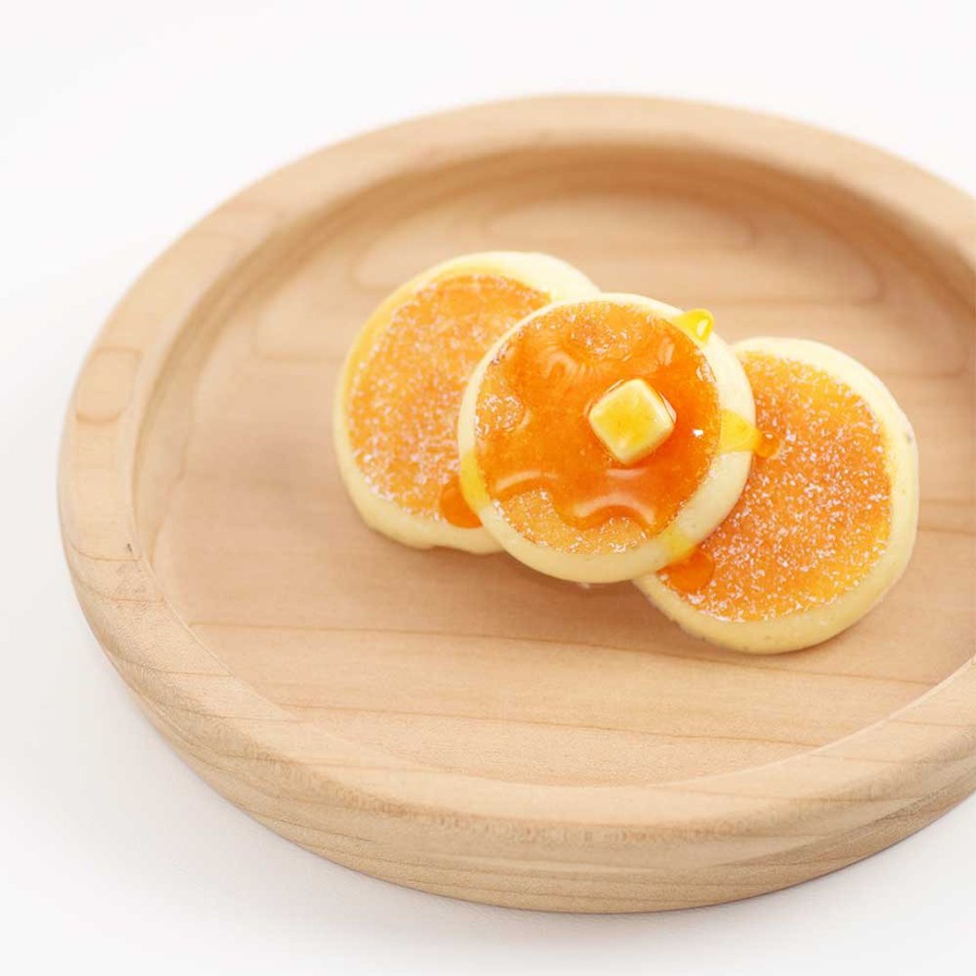 Fluffy honey pancake barrette - 发饰 - 其他材质 橘色