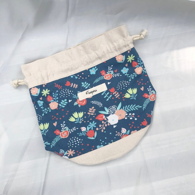 肩背 斜背 踏青 水桶包 可调长度 :::若水小花::: - 侧背包/斜挎包 - 棉．麻 