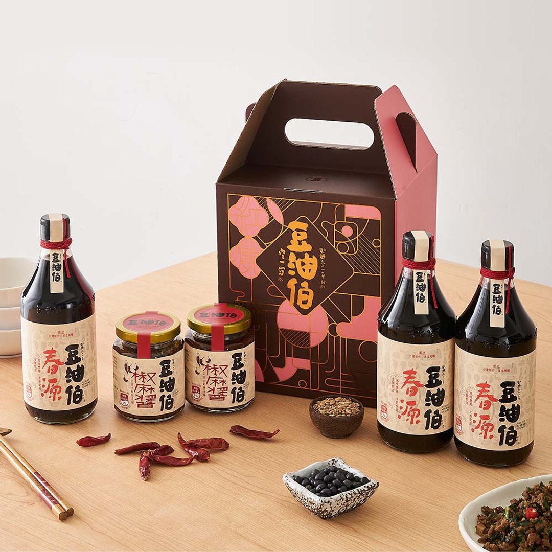 【包邮组】【豆油伯】春香酱油酱料礼盒组(礼盒随机不挑色) - 酱料/调味料 - 玻璃 