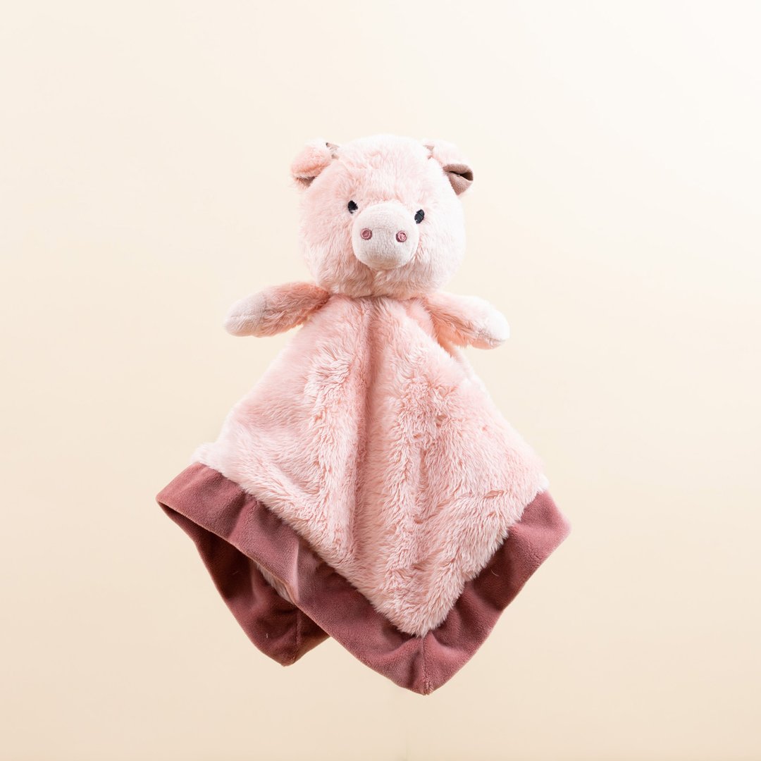 SimpliCute | Scott the Pig Security Blanket 小猪仔安抚巾 - 玩偶/公仔 - 其他人造纤维 粉红色